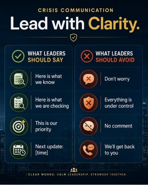 What Leaders Should Say During a Crisis