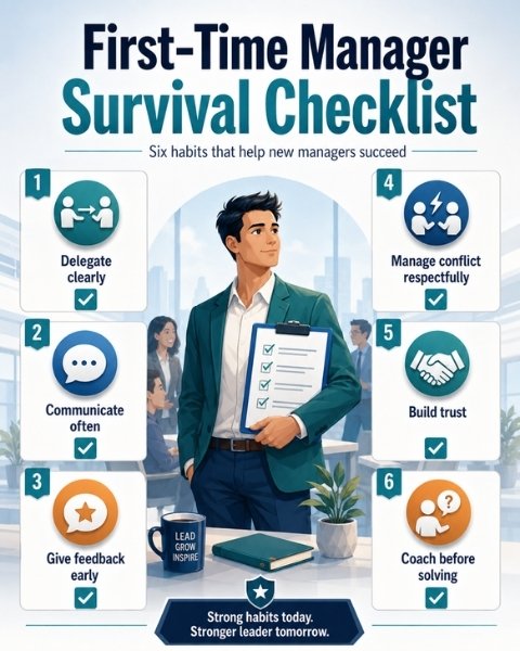 First-Time Manager Survival Checklist