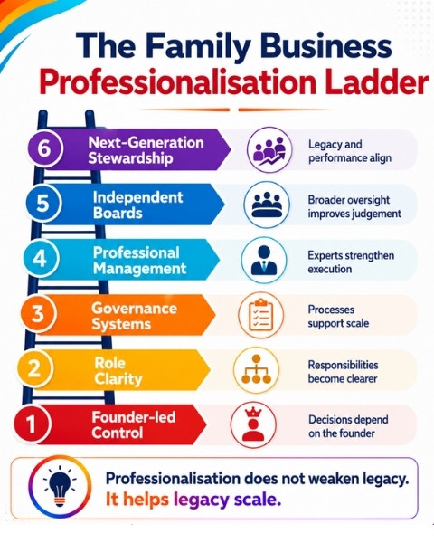 The Family Business Professionalization Ladder